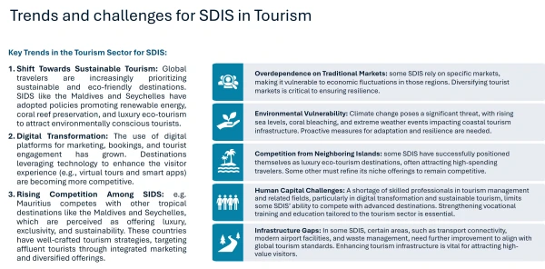 Strengthening the Tourism Sector in Small Island Developing States (SIDS)